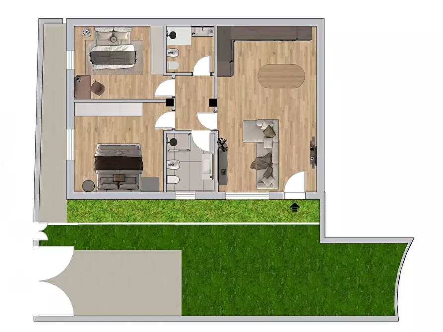 Immagine 10 di Appartamento in vendita  a San Sperate