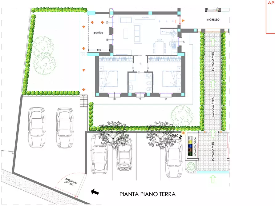 Immagine 5 di Porzione di casa in vendita  a Castelnuovo Magra