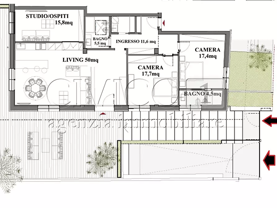 Immagine 2 di Casa semindipendente in vendita  in Via P. Beldomandi a Padova