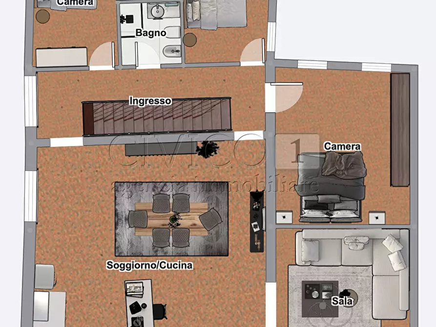 Immagine 20 di Appartamento in vendita  in Riva del Vin a Venezia