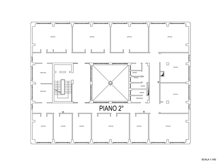 Immagine 6 di Palazzo in vendita  a Macerata