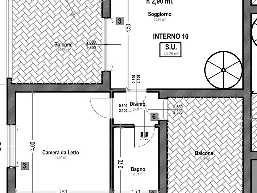 Immagine 18 di Quadrilocale in vendita  a Roma