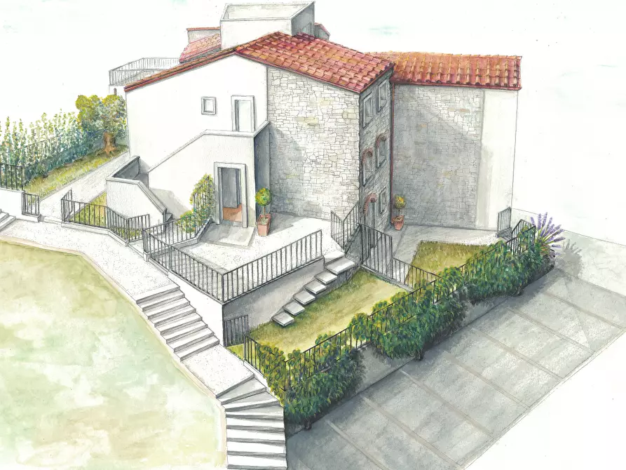 Immagine 3 di Casa semindipendente in vendita  in Via Belvedere 13 a Sarzana