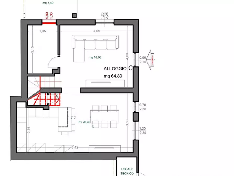 Immagine 3 di Villetta a schiera in vendita  in Via Bologna 15 a Castelnuovo Magra