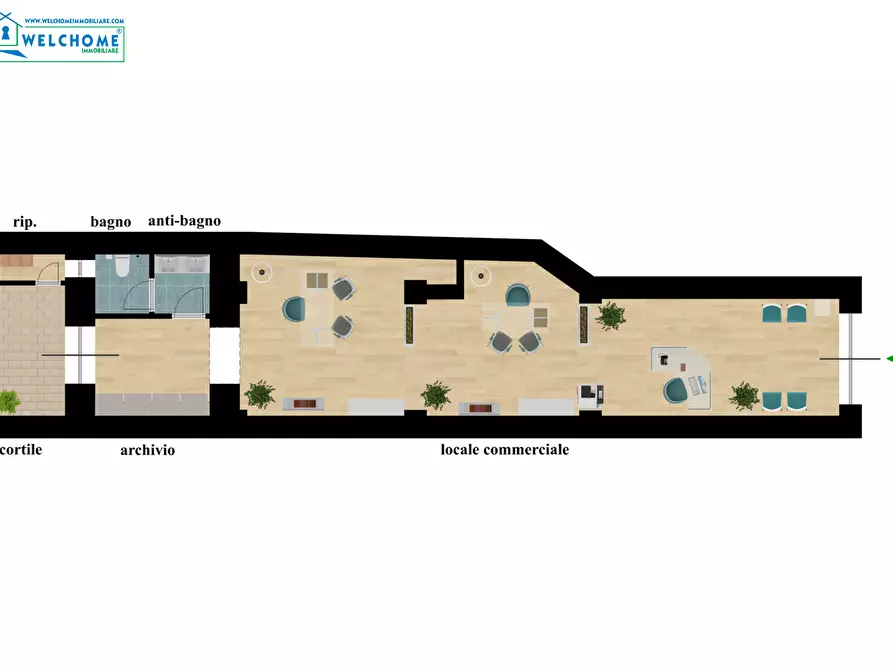 Immagine 28 di Locale commerciale in affitto  a Cagliari