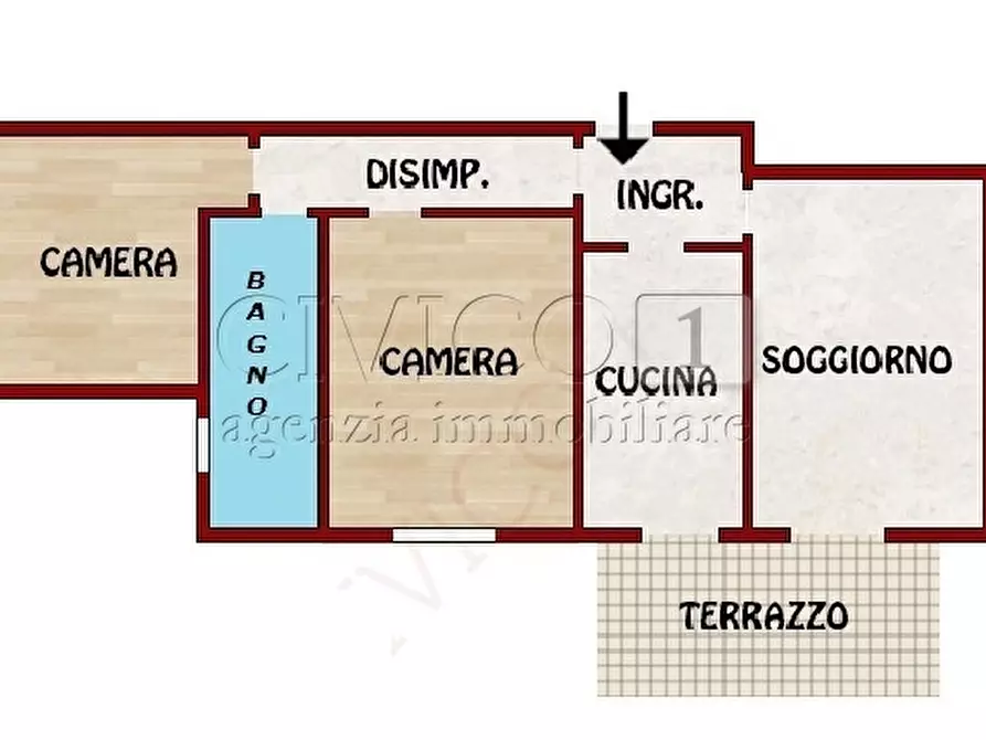 Immagine 23 di Appartamento in vendita  in Via Antonio Cantore 22 a Vicenza