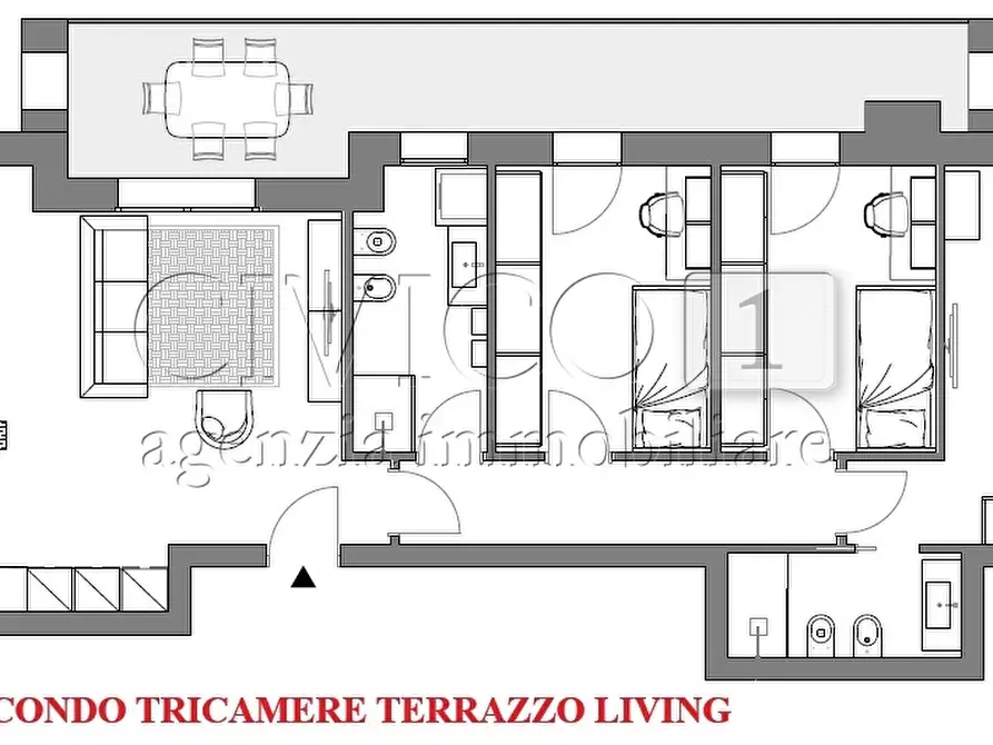 Immagine 2 di Appartamento in vendita  in Via San Gaetano a Piazzola Sul Brenta