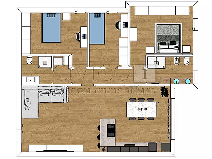 Immagine 2 di Attico in vendita  in Via Giosuè Carducci a Cittadella