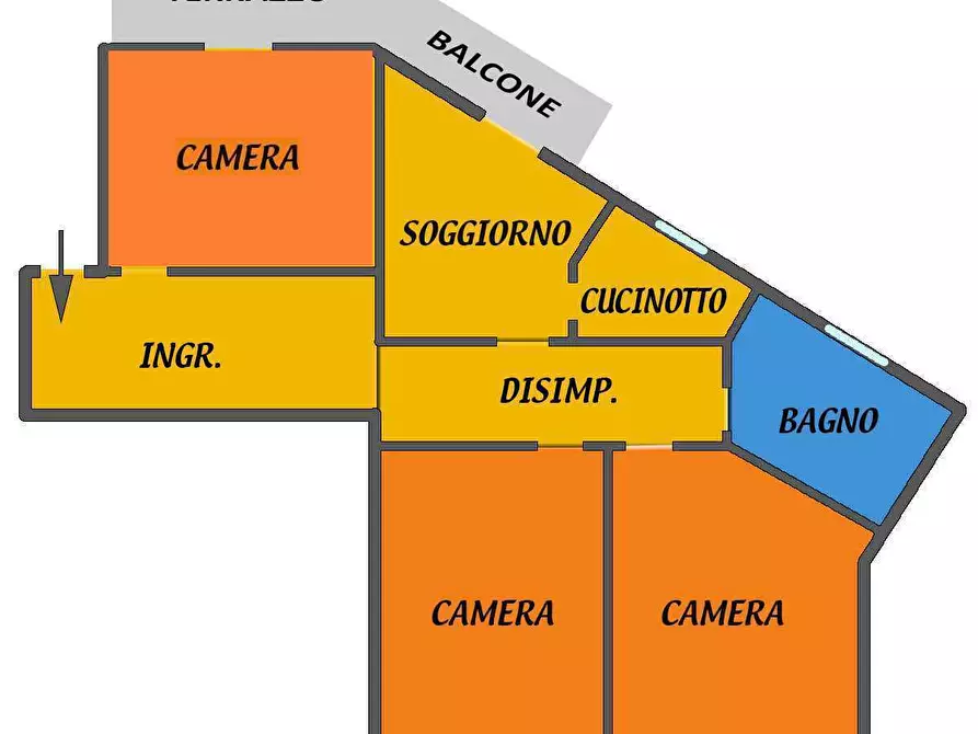 Immagine 1 di Quadrilocale in affitto  a Bologna