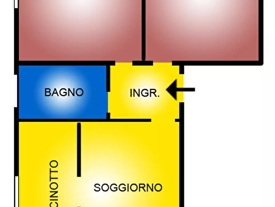 Immagine 1 di Trilocale in affitto  a Bologna