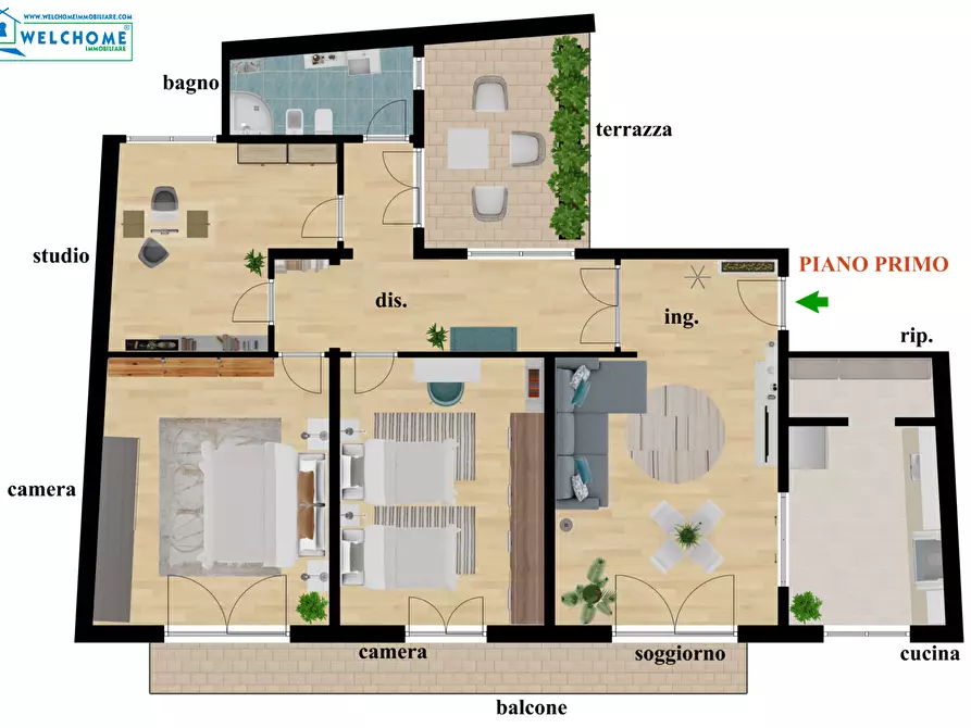 Immagine 1 di Appartamento in affitto  a Quartucciu