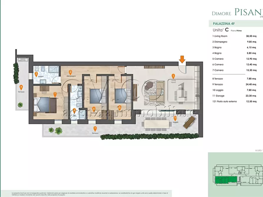 Immagine 1 di Appartamento in vendita  in VIA CAVOUR a Vigonza