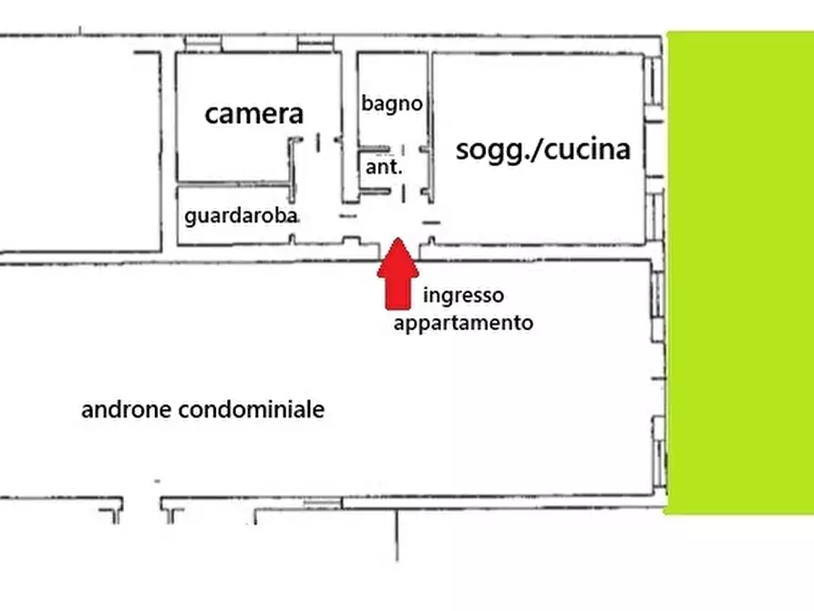 Immagine 2 di Bilocale in vendita  in Fondamenta de la Sensa a Venezia