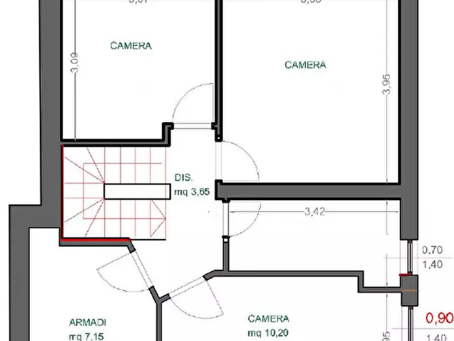 Immagine 4 di Villetta a schiera in vendita  in Via Bologna 15 a Castelnuovo Magra