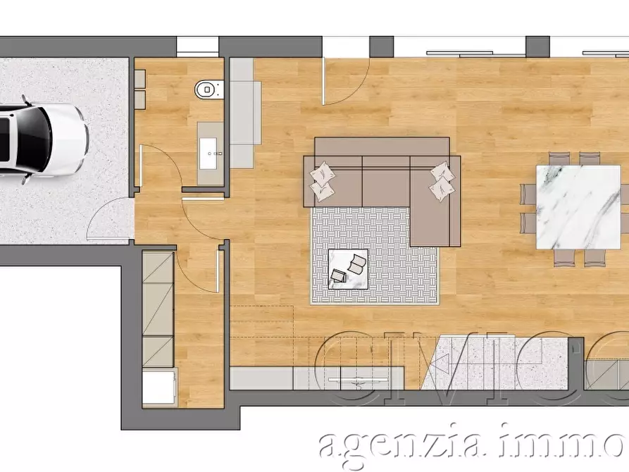Immagine 3 di Porzione di casa in vendita  in Via Almagia R. a Padova