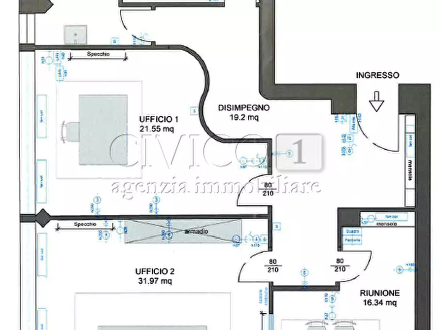 Immagine 18 di Ufficio in affitto  in Viale della Scienza 38 a Vicenza