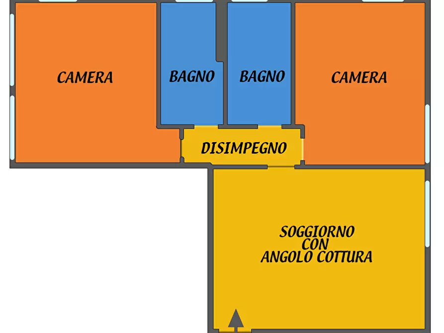 Immagine 1 di Trilocale in affitto  a Bologna