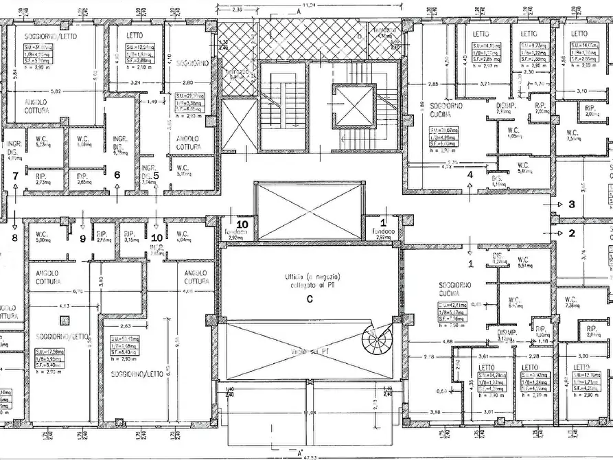 Immagine 14 di Palazzo in vendita  a Spinetoli
