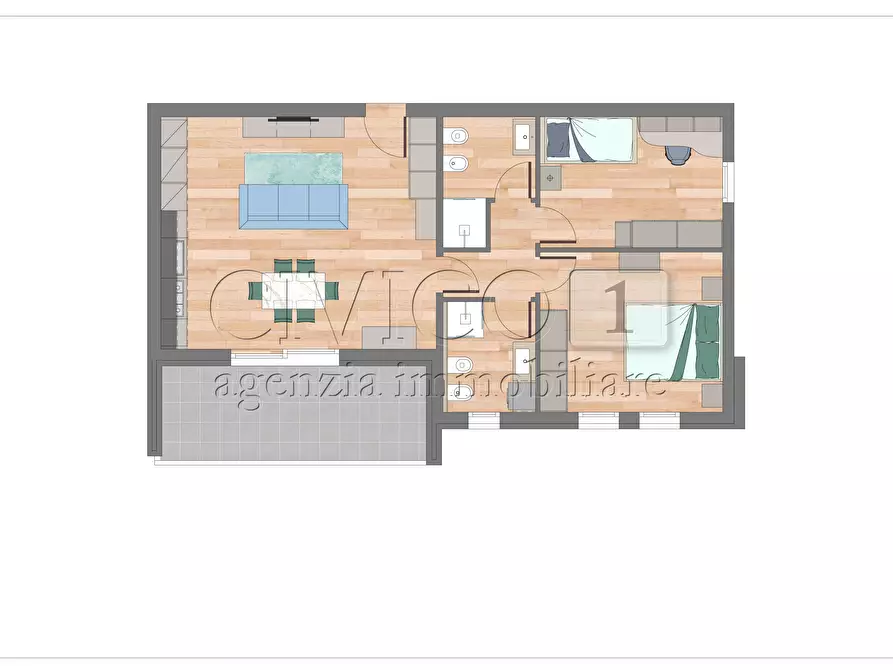 Immagine 2 di Appartamento in vendita  in Via Don Domenico Baldon a Campodarsego