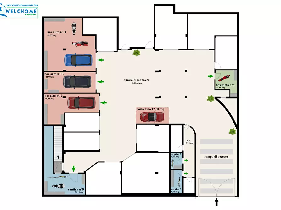 Immagine 23 di Garage in vendita  a Selargius