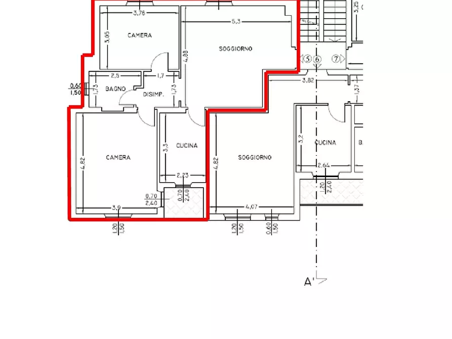 Immagine 16 di Appartamento in vendita  in Via della Pace 24 a Castelnuovo Magra