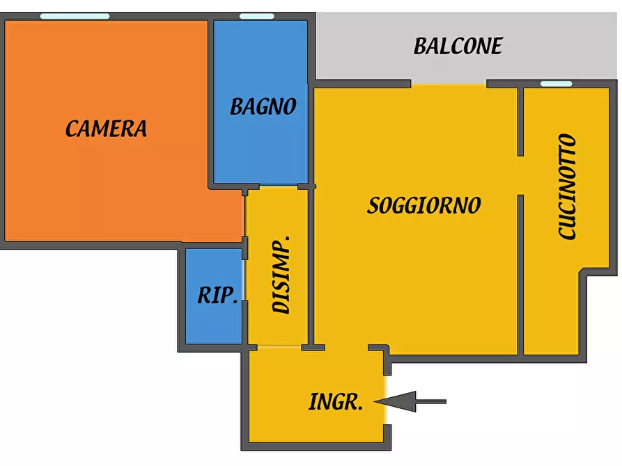 Immagine 6 di Bilocale in affitto  a Bologna
