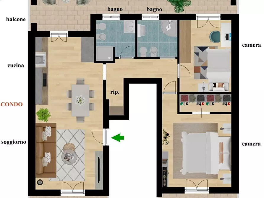 Immagine 1 di Trilocale in vendita  a Quartucciu