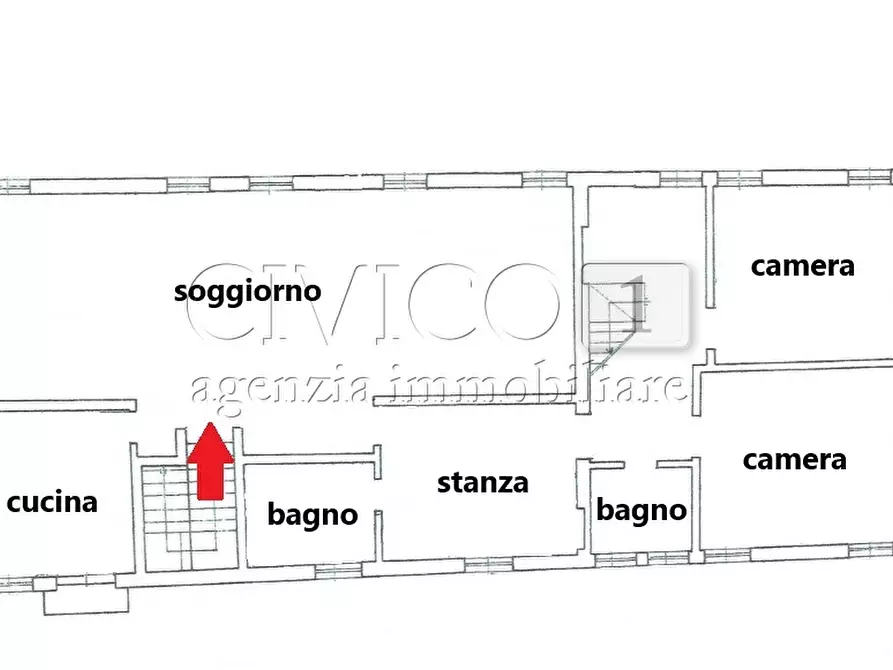 Immagine 3 di Appartamento in vendita  in Calle del Tentor a Venezia