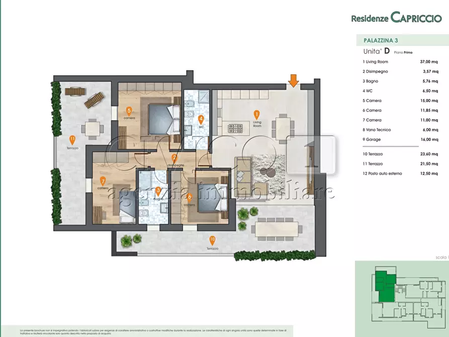 Immagine 22 di Appartamento in vendita  in Via Capriccio a Vigonza