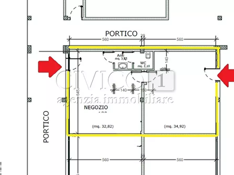 Immagine 3 di Locale commerciale in affitto  in Via Roma 110 a Vigodarzere