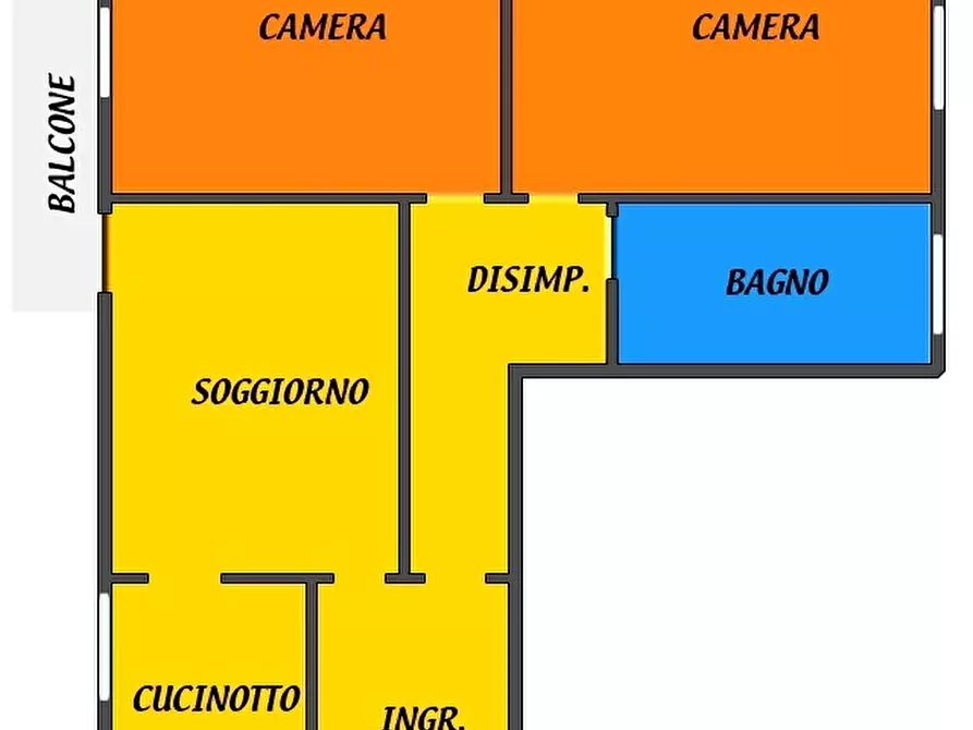 Immagine 1 di Trilocale in affitto  a Bologna