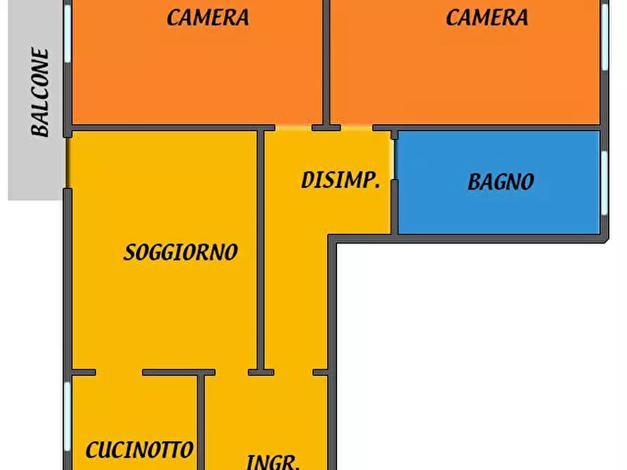 Immagine 1 di Trilocale in affitto  a Bologna