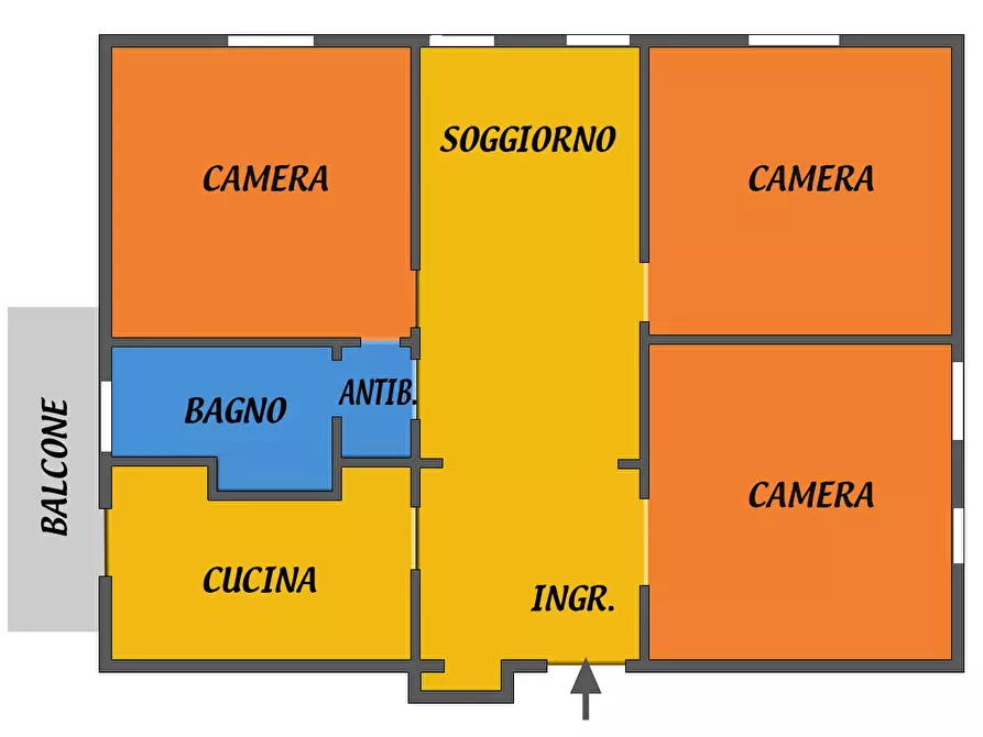 Immagine 1 di Quadrilocale in affitto  a Bologna