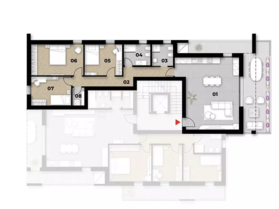 Immagine 1 di Casa trifamiliare in vendita  a Padova