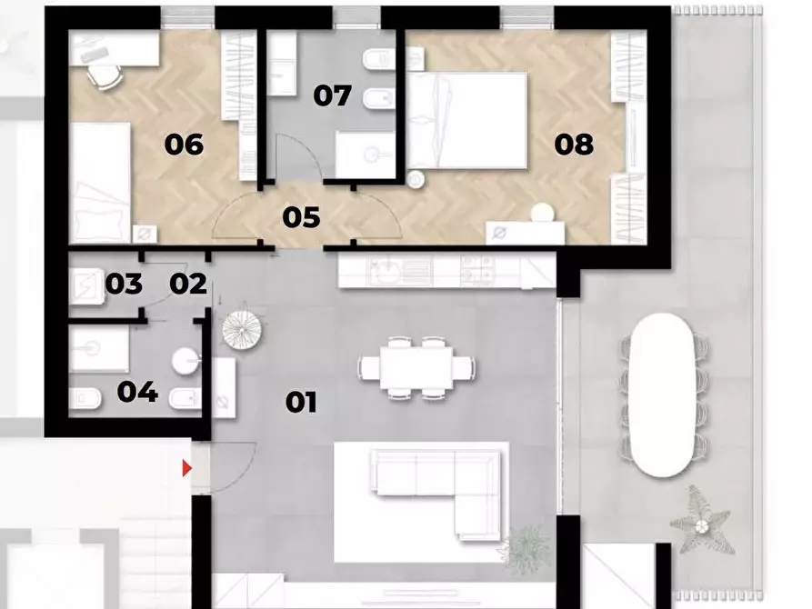 Immagine 1 di Casa trifamiliare in vendita  a Piove Di Sacco