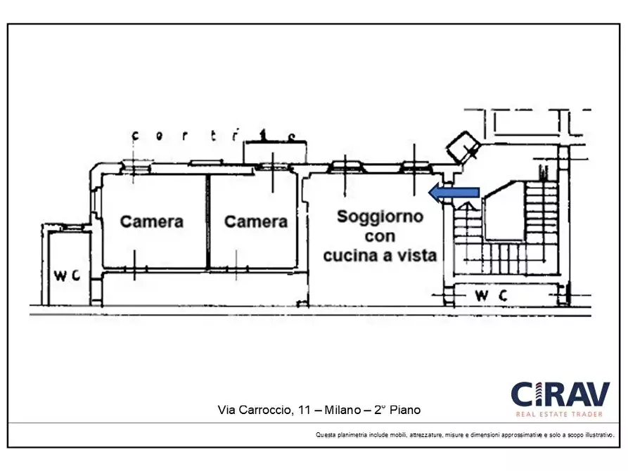 Immagine 25 di Casa trifamiliare in affitto  in Via Carroccio, 11 a Milano