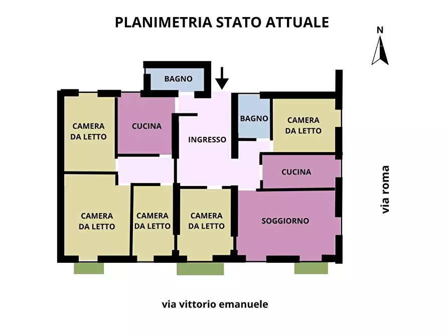Immagine 3 di Casa trifamiliare in vendita  in Via Roma, 5 a Bordighera