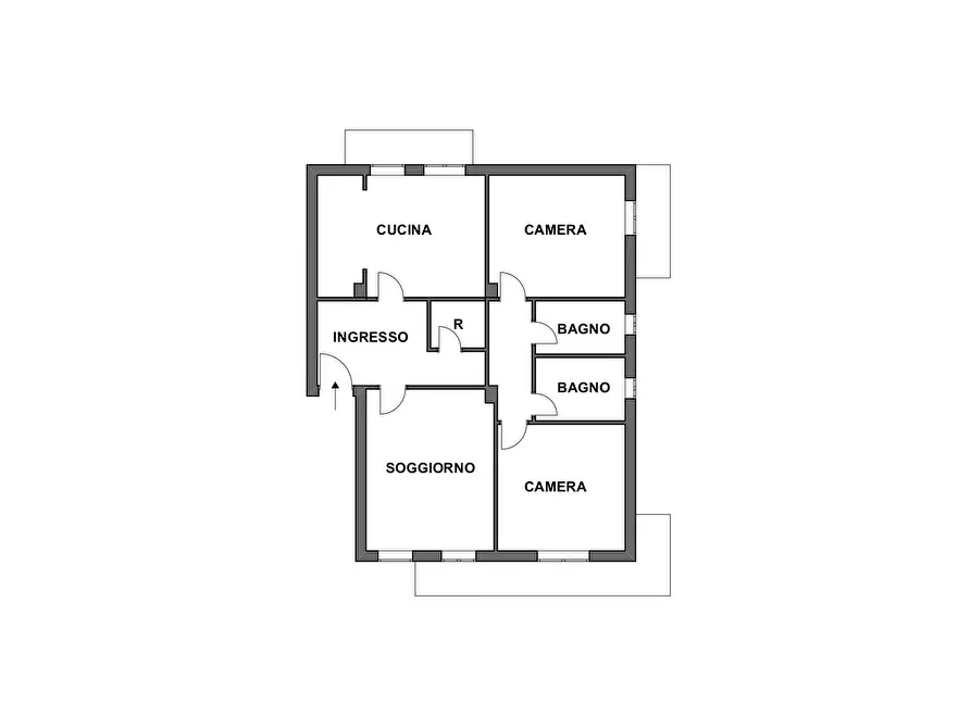 Immagine 24 di Casa trifamiliare in affitto  in Via Parisi a Bianchi
