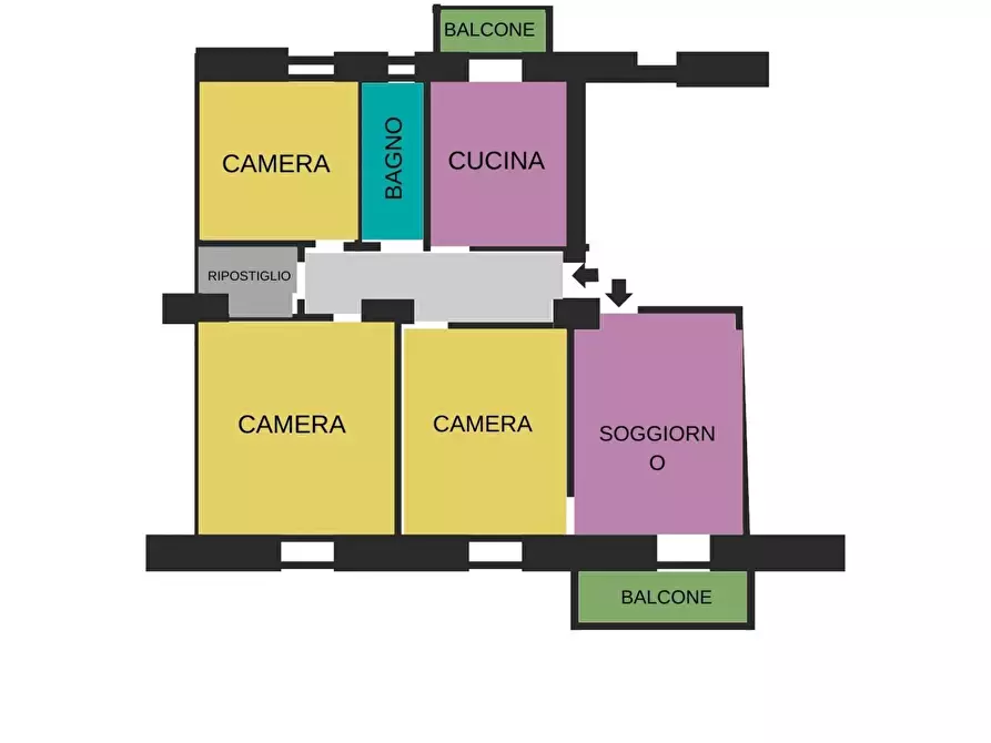 Immagine 2 di Casa trifamiliare in vendita  in Via Roma, 10 a Ventimiglia