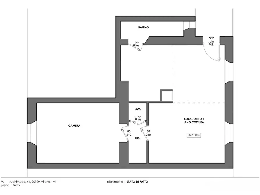 Immagine 28 di Casa trifamiliare in vendita  in Via Archimede, 41 a Milano