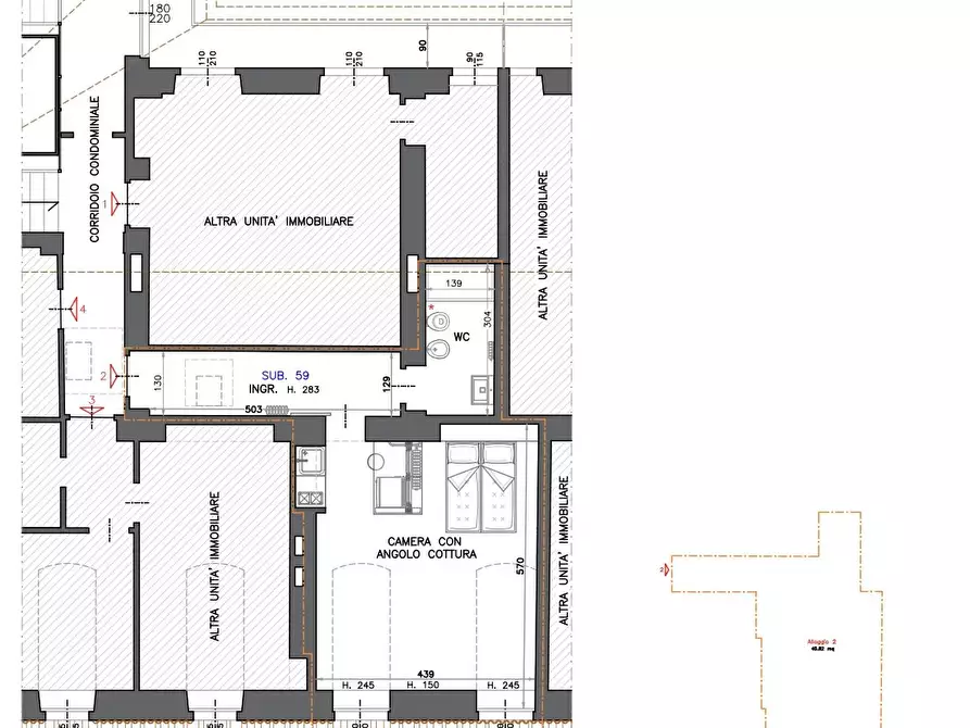 Immagine 7 di Casa trifamiliare in vendita  in Via Paolo Sacchi, 16 a Torino