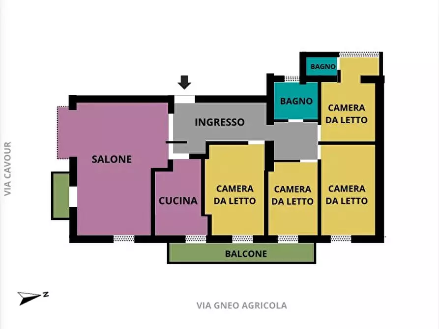 Immagine 3 di Casa trifamiliare in vendita  in Via Cavour, 29 a Ventimiglia