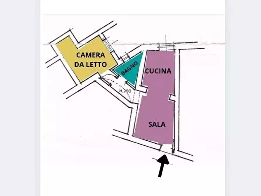 Immagine 2 di Casa trifamiliare in vendita  in Piazza Rocchetta,15 a Ventimiglia