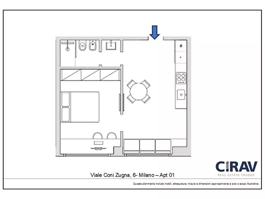 Immagine 30 di Casa trifamiliare in affitto  in Viale Coni Zugna, 6 a Milano