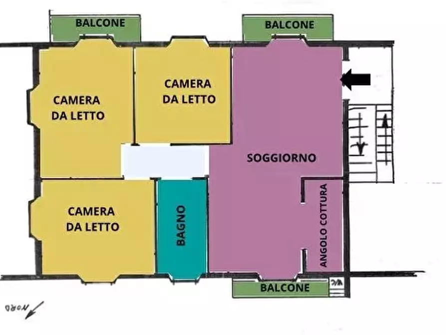 Immagine 6 di Casa trifamiliare in vendita  in Via Ernesto Chiappori, 8 a Ventimiglia