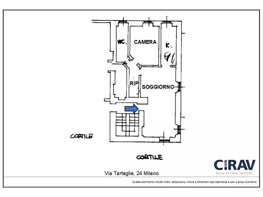Immagine 20 di Casa trifamiliare in affitto  in Via Nicolò Tartaglia, 24 a Milano