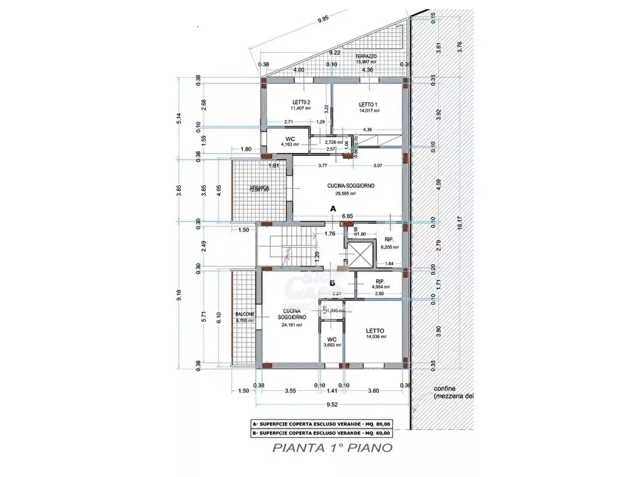 Immagine 2 di Casa trifamiliare in vendita  a Marsala