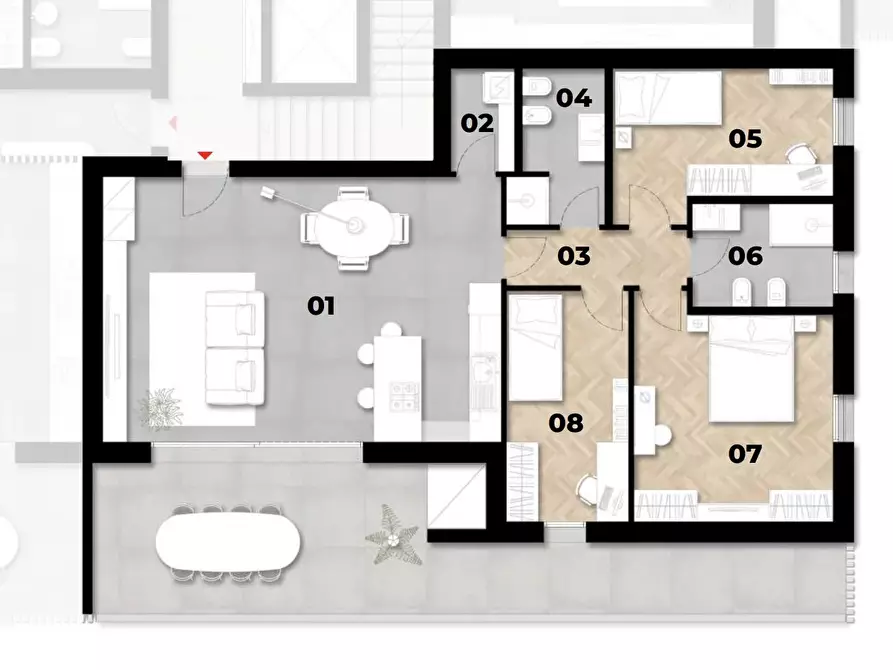 Immagine 1 di Casa trifamiliare in vendita  a Piove Di Sacco