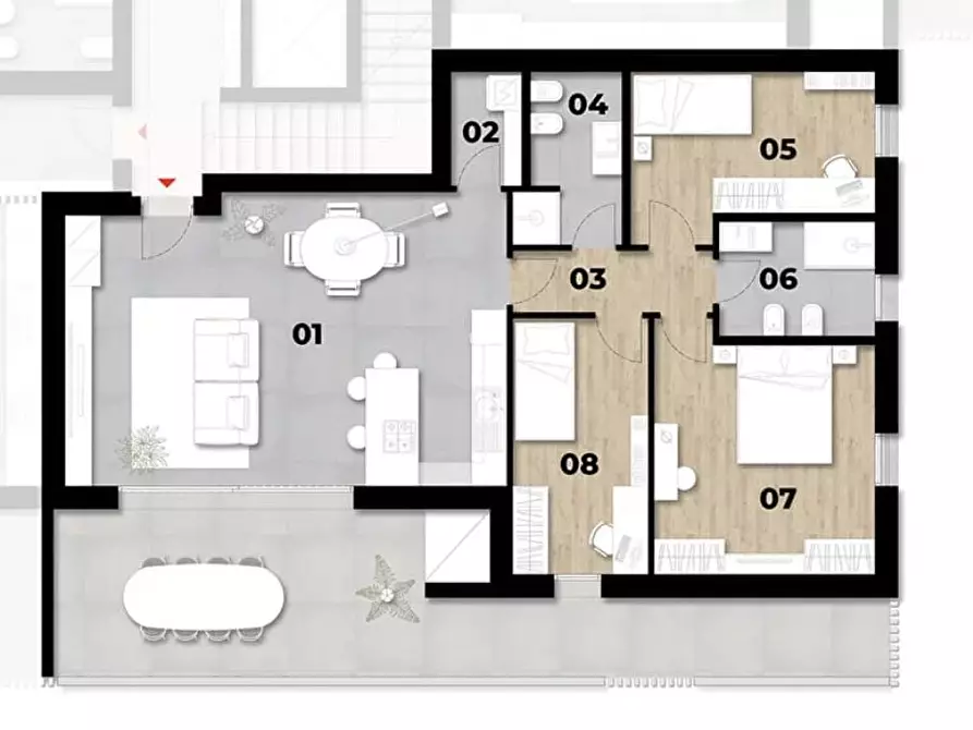 Immagine 1 di Casa trifamiliare in vendita  a Piove Di Sacco