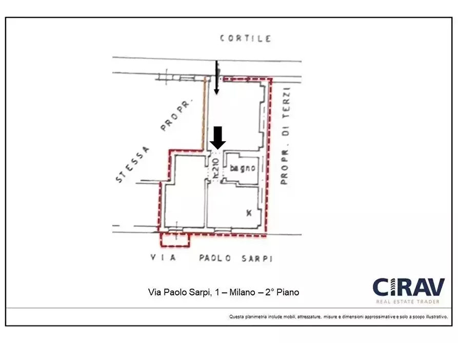 Immagine 21 di Casa trifamiliare in affitto  in VIA PAOLO SARPI, 1. a Milano